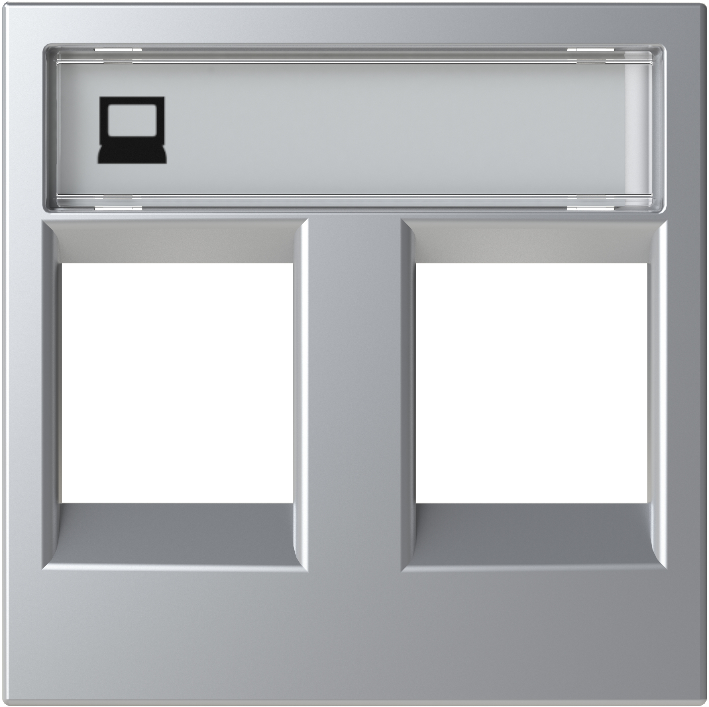 Лицевая панель розетки ABB Zenit N2218.2 PL (2CLA221820N1301)