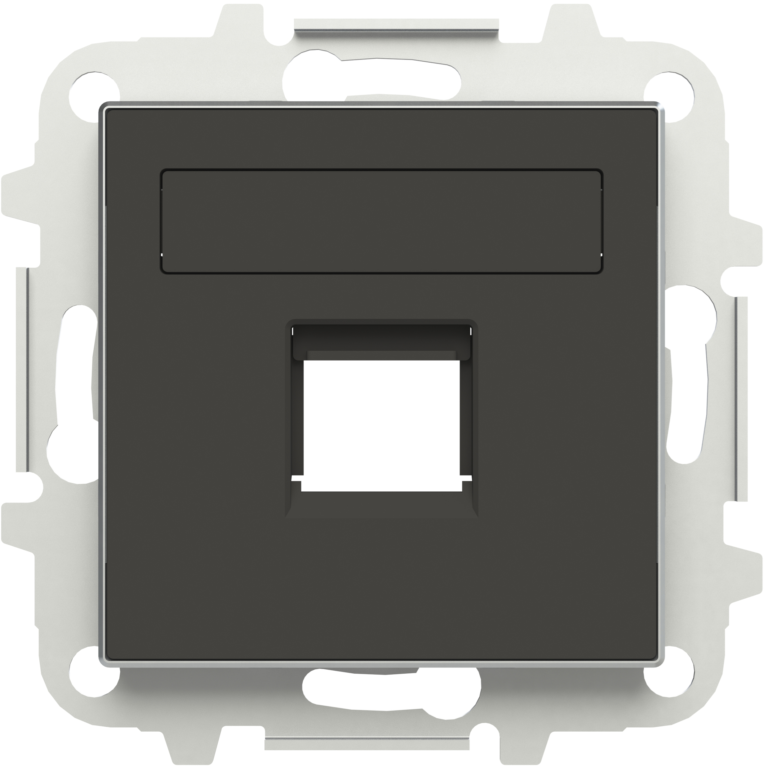 Лицевая панель розетки ABB Sky 8518.1 NS (2CLA851810A1501)