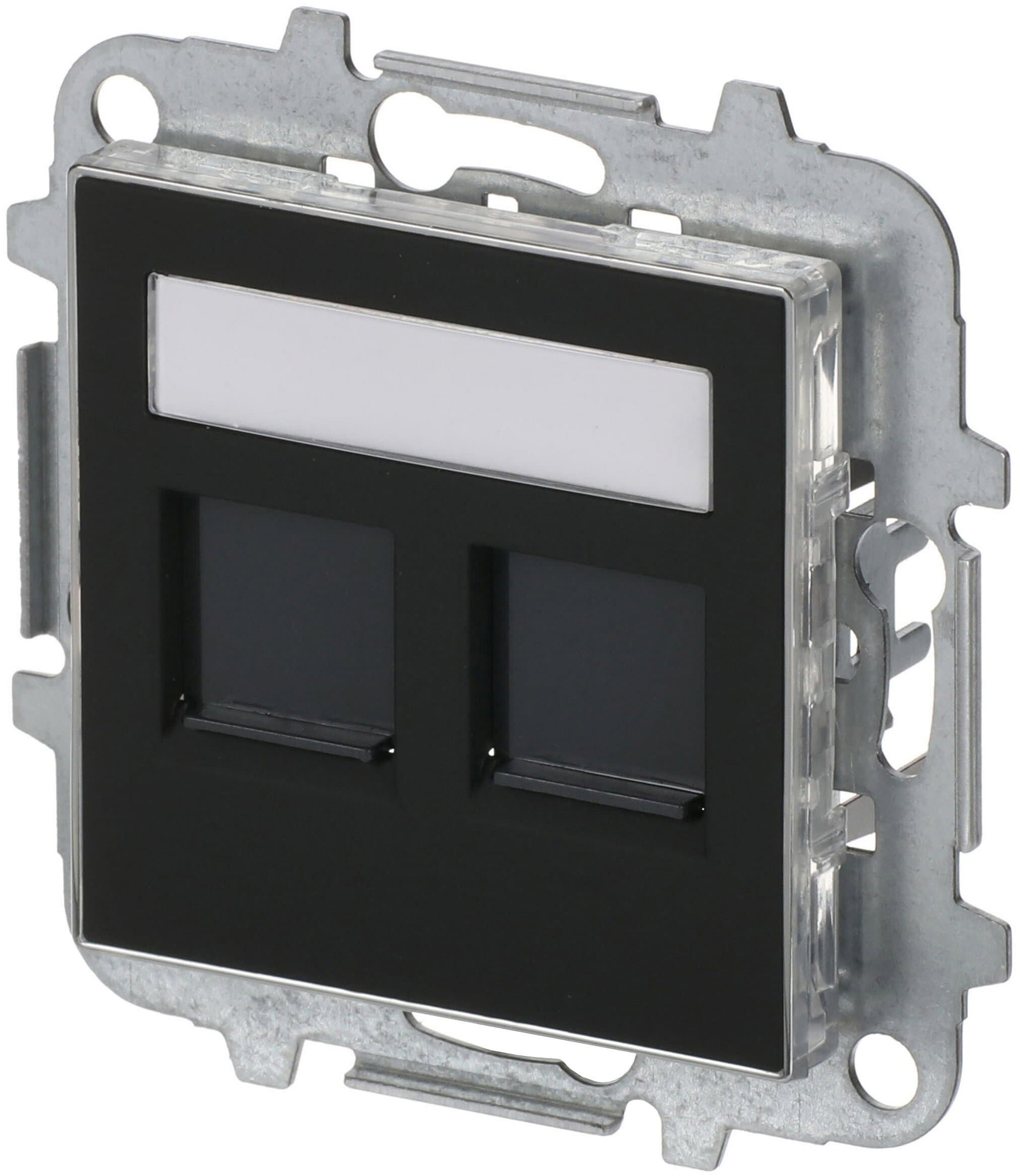 Лицевая панель розетки ABB Sky 8518.2 NS (2CLA851820A1501) цена 911 грн - фотография 2