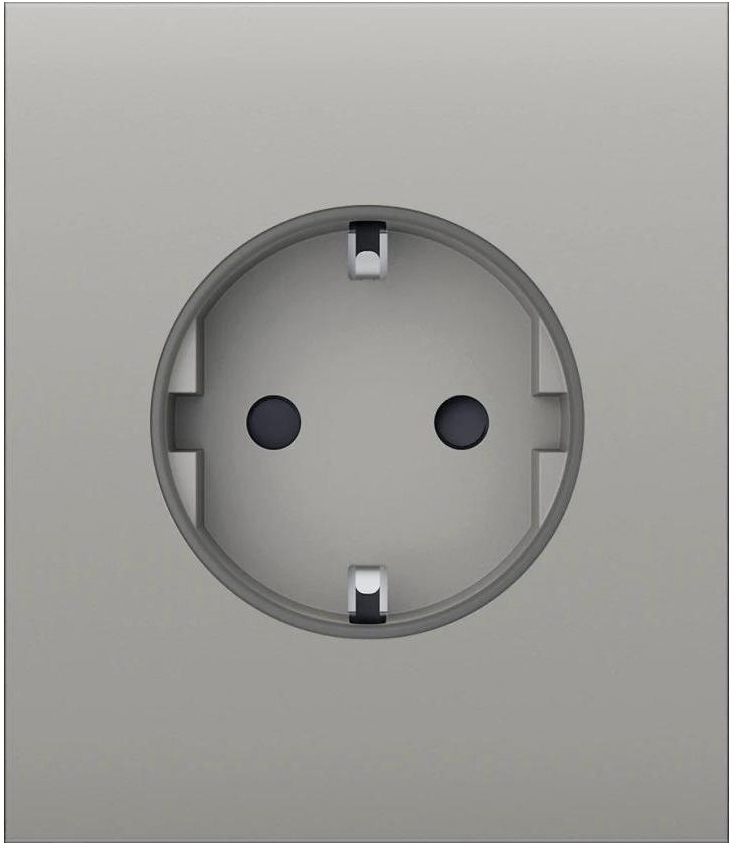 Лицьова панель розетки Ajax CenterCover for Outlet Basic, Oyster (000046704)