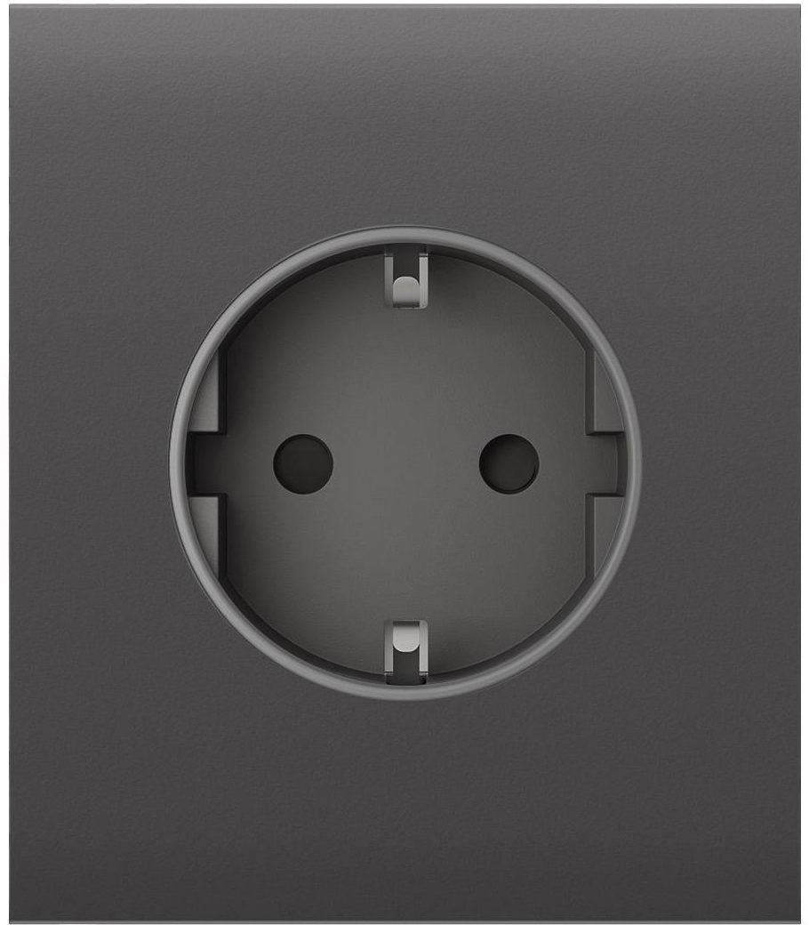 Лицьова панель розетки Ajax CenterCover for Outlet Basic, Gray (000046698)