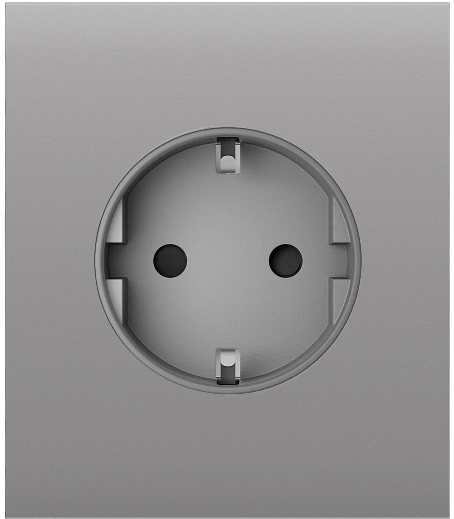 Лицьова панель розетки Ajax CenterCover for Outlet Basic, Fog (000046695)