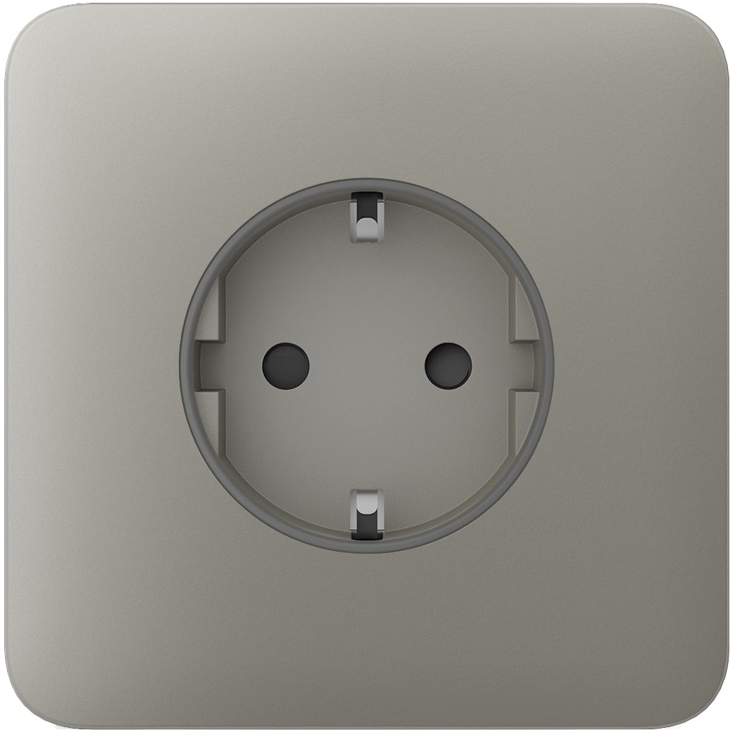 Лицьова панель розетки Ajax SoloCover for Outlet Basic, Olive (000046681)