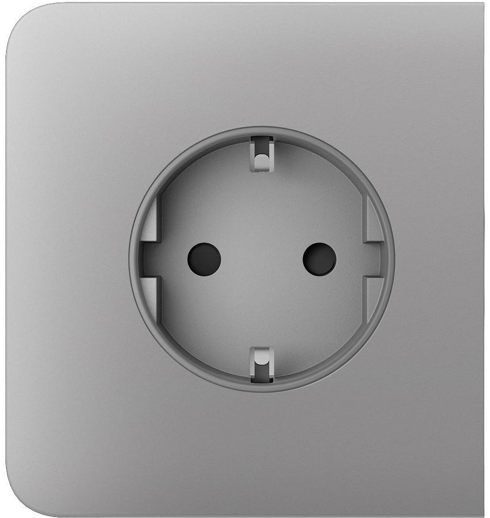 Лицьова панель розетки Ajax SideCover for Outlet Basic, Fog (000046685)