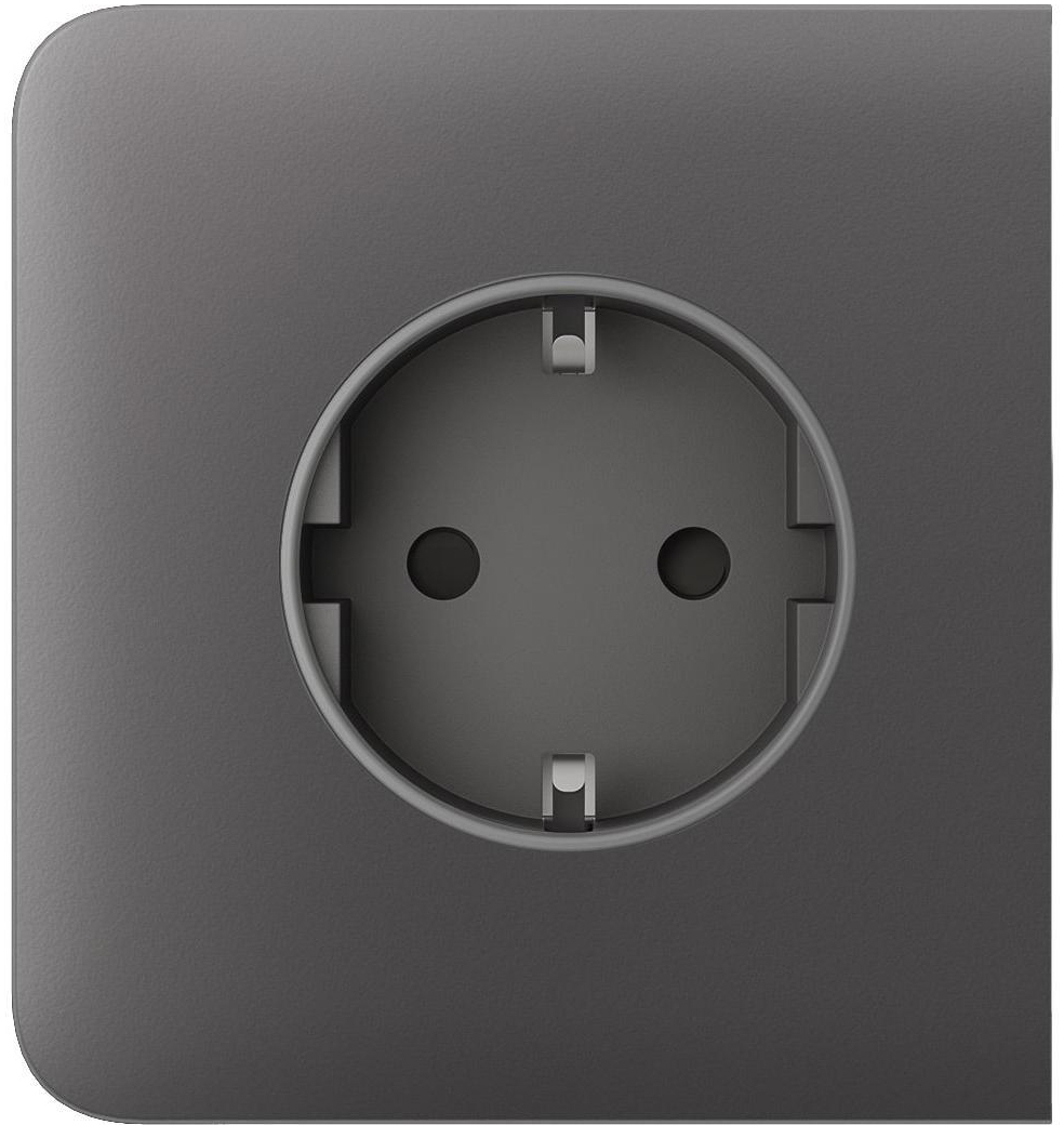 Лицьова панель розетки Ajax SideCover for Outlet Basic, Grey (000046687)