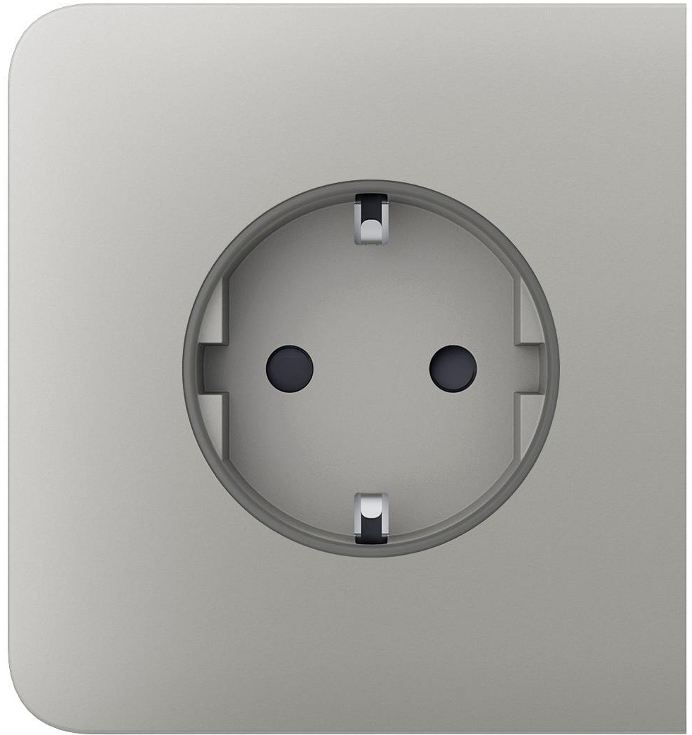 Лицьова панель розетки Ajax SideCover for Outlet Basic, Oyster (000046691)
