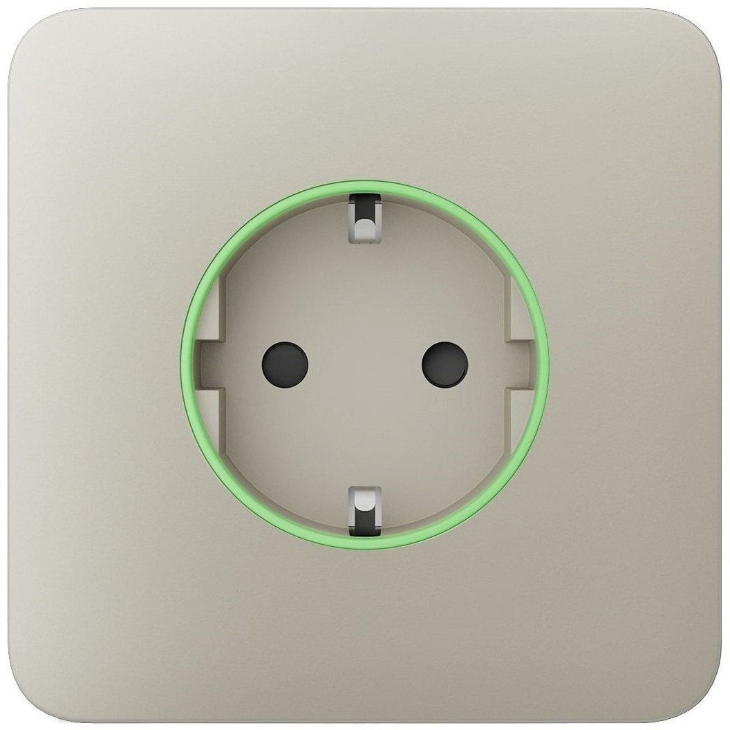 Лицьова панель розетки Ajax SoloCover for Outlet smart, Jeweler, Ivory (000038796)
