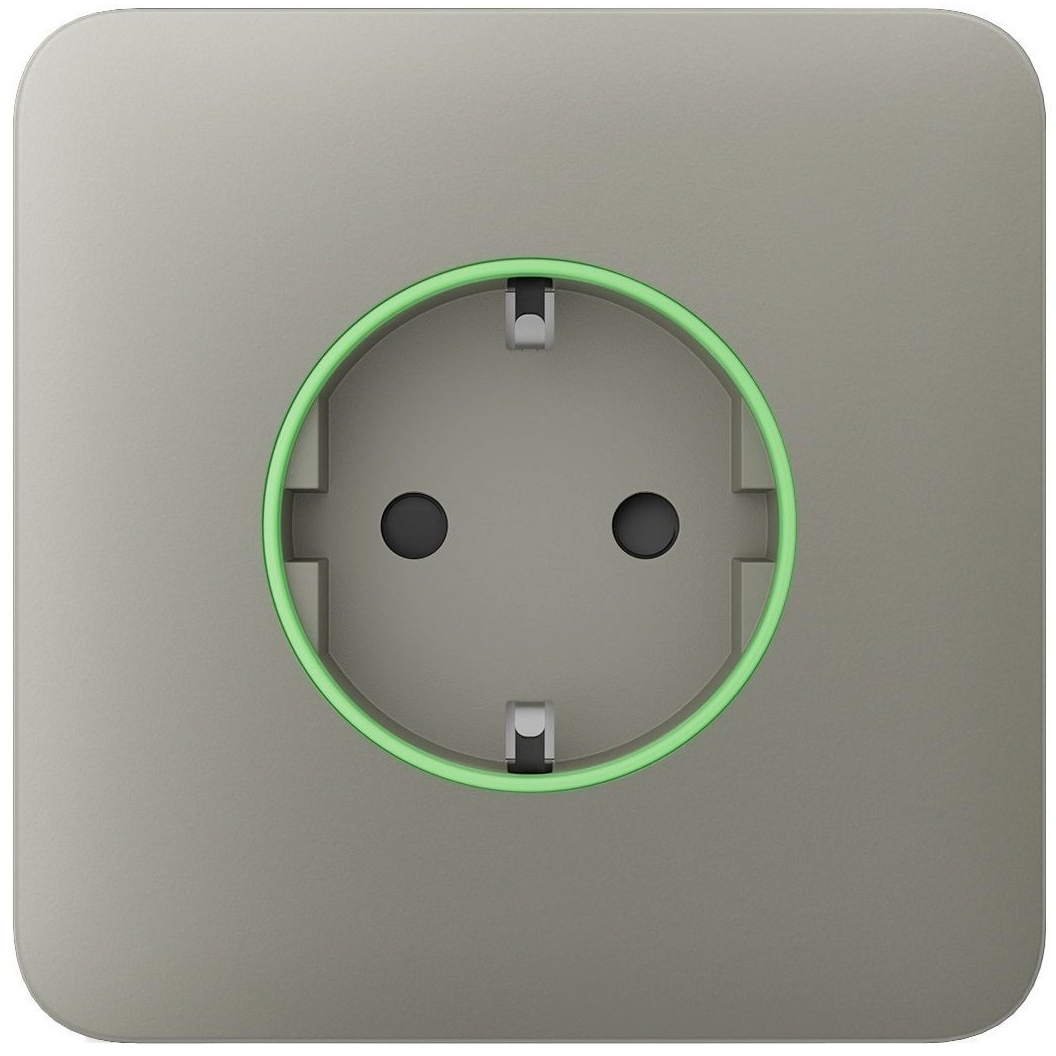 Лицьова панель розетки Ajax SoloCover for Outlet smart, Jeweler, Olive (000038799)