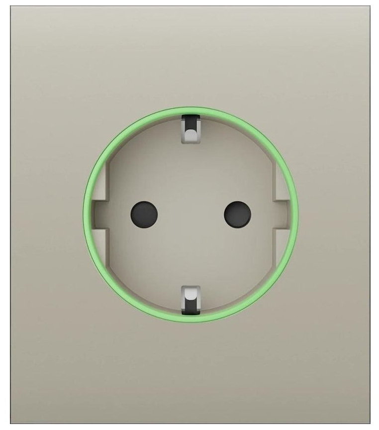 Лицьова панель розетки Ajax CenterCover for Outlet smart, Jeweler, Ivory (000038794)