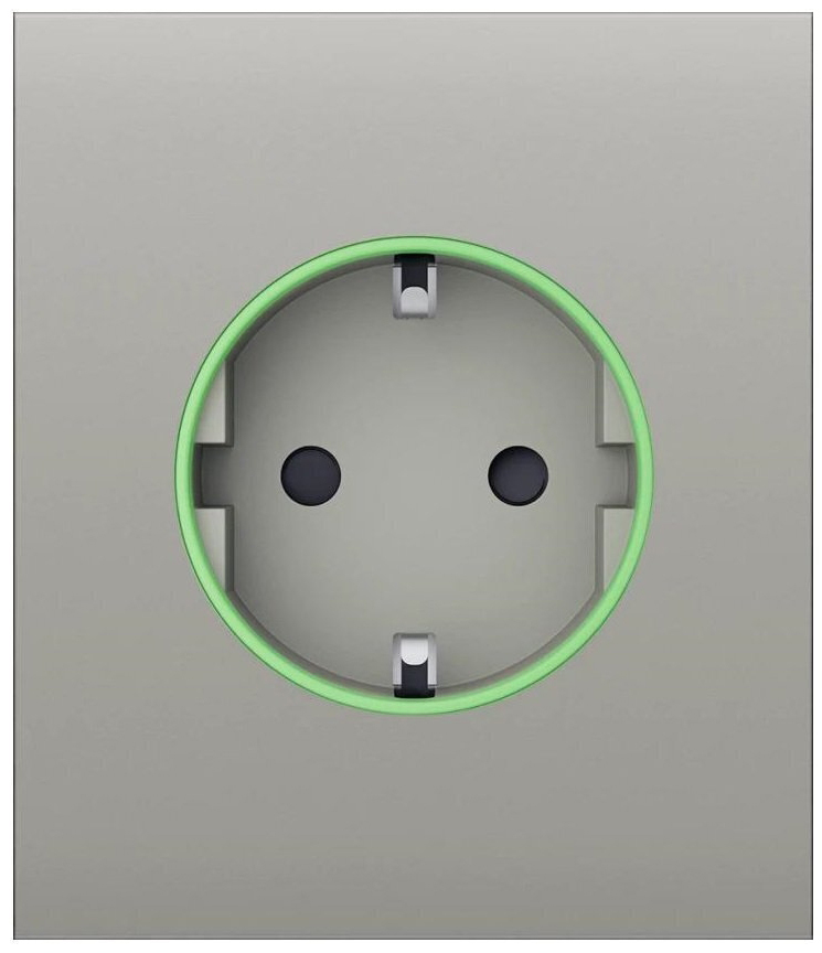 Лицьова панель розетки Ajax CenterCover for Outlet smart, Jeweler, Oyster (000038787)