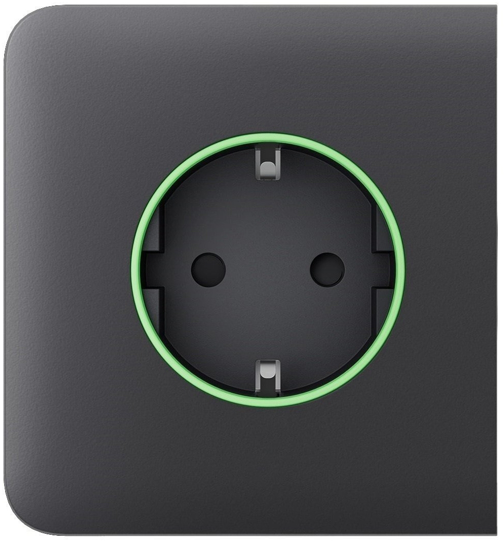 Лицьова панель розетки Ajax SideCover for Outlet smart, Jeweler, Graphite (000038790)