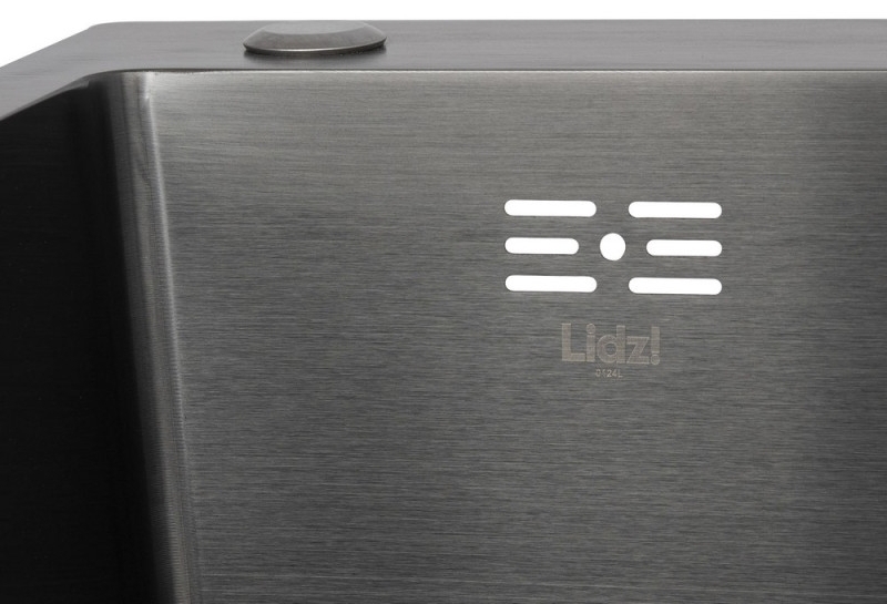 в продаже Мойка для кухни интегрированная Lidz Handmade H6350BR, Brushed Black PVD, 3,0/1,0 мм LDH6350BRPVD45590 - фото 3