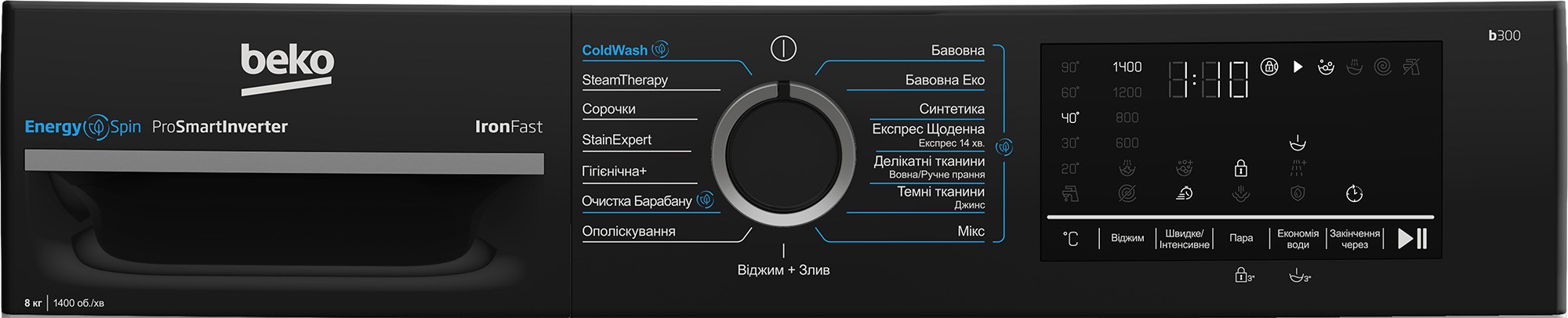 Пральна машина Beko BM3WFSU48435WPBB2 огляд - фото 8