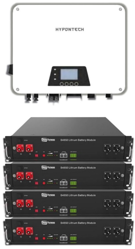 Система резервного питания Hypontech HES-5000 5KW + Dyness B4850, 48V, 2.4 кВт (4 шт.)