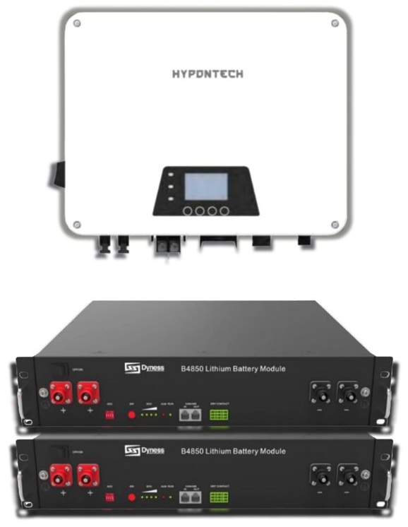 Система резервного питания Hypontech HES-5000 5KW + Dyness B4850, 48V, 2.4 кВт (2 шт.)