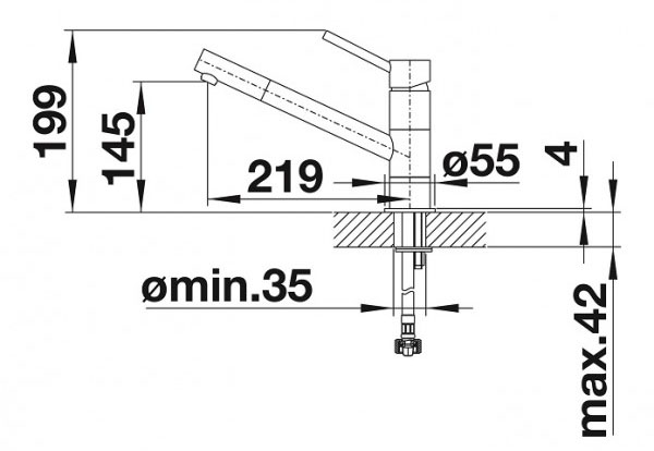 Blanco Kano (525033) Габаритные размеры