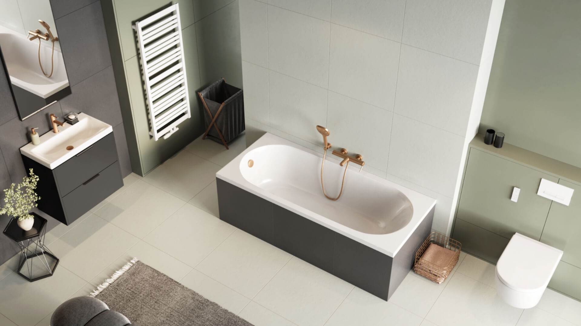 в продажу Рушникосушка Excellent Conti 121x50 см біла (GREX.CO121.WH) - фото 3