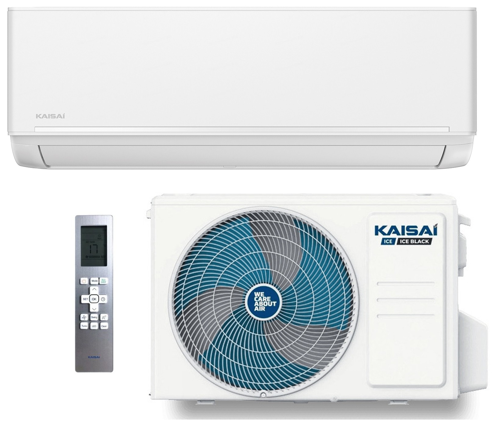 Кондиционер сплит-система Kaisai Ice KLW-09HRHI/KLWB-09HRHO White