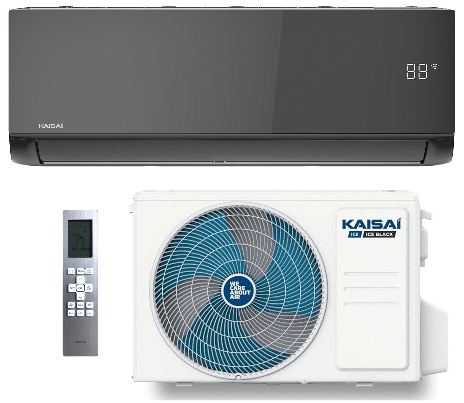Кондиционер сплит-система Kaisai Ice KLB-09HRHI/KLWB-09HRHO Black