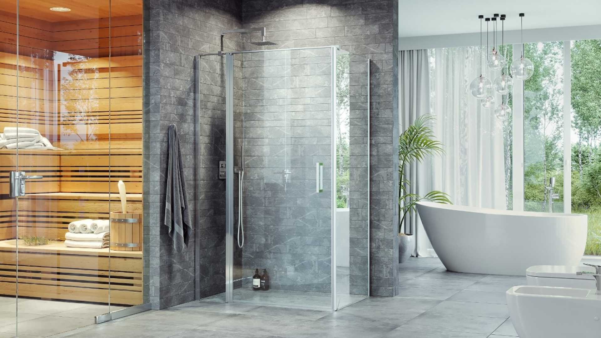 Душовий куток Excellent Mazo 90x80x195 см (KAEX.3016.K.1010.9080.CR) ціна 48495 грн - фотографія 2