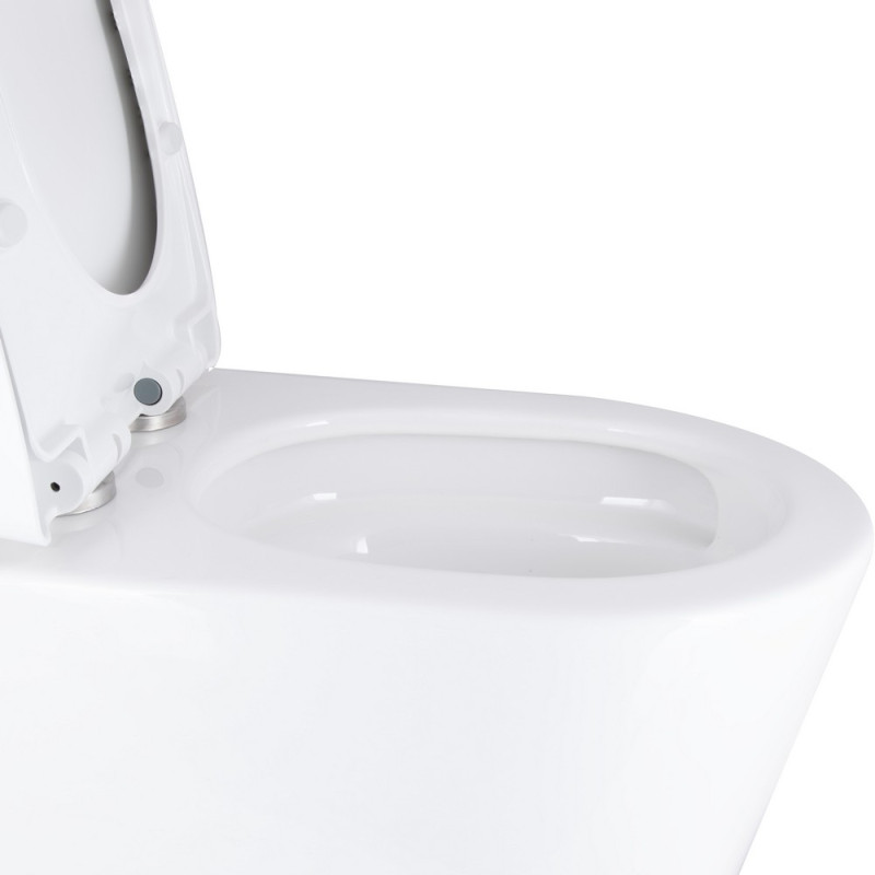 Унитаз-компакт Q-Tap Swan Ultra Quiet с сиденьем Soft-close White (QT16226080AW) цена 11880 грн - фотография 2