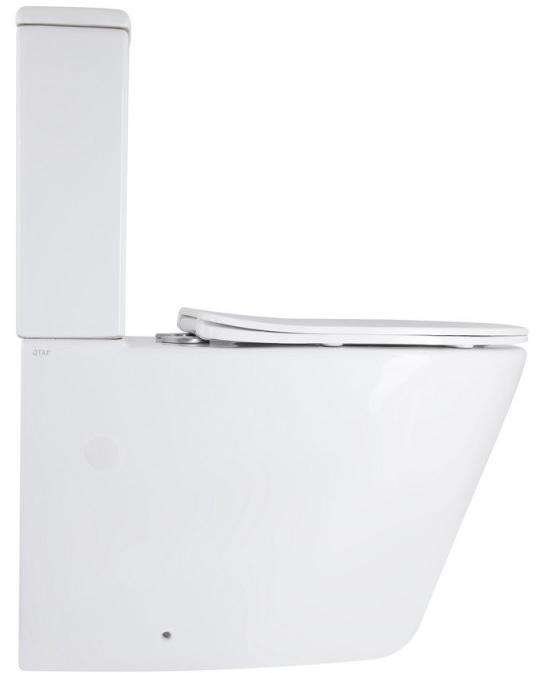 Унитаз-компакт Q-Tap Vlasta Ultra Quiet с сиденьем Soft-close White (QT28228300W) цена 10672 грн - фотография 2
