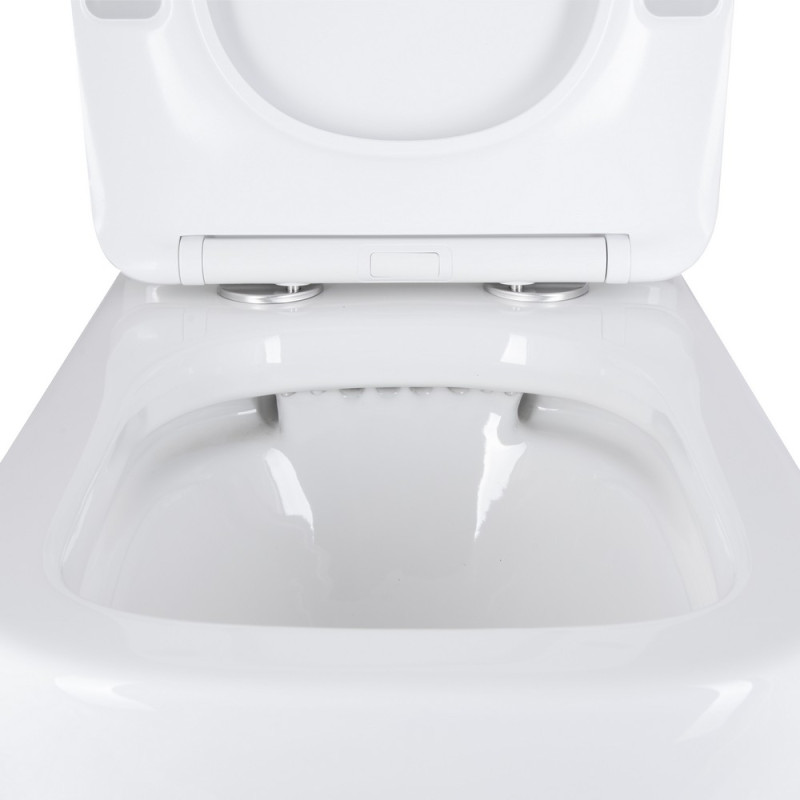 Унитаз-компакт Q-Tap Stenava Rimless с сиденьем Soft-close White (QT27228303W) цена 10277 грн - фотография 2