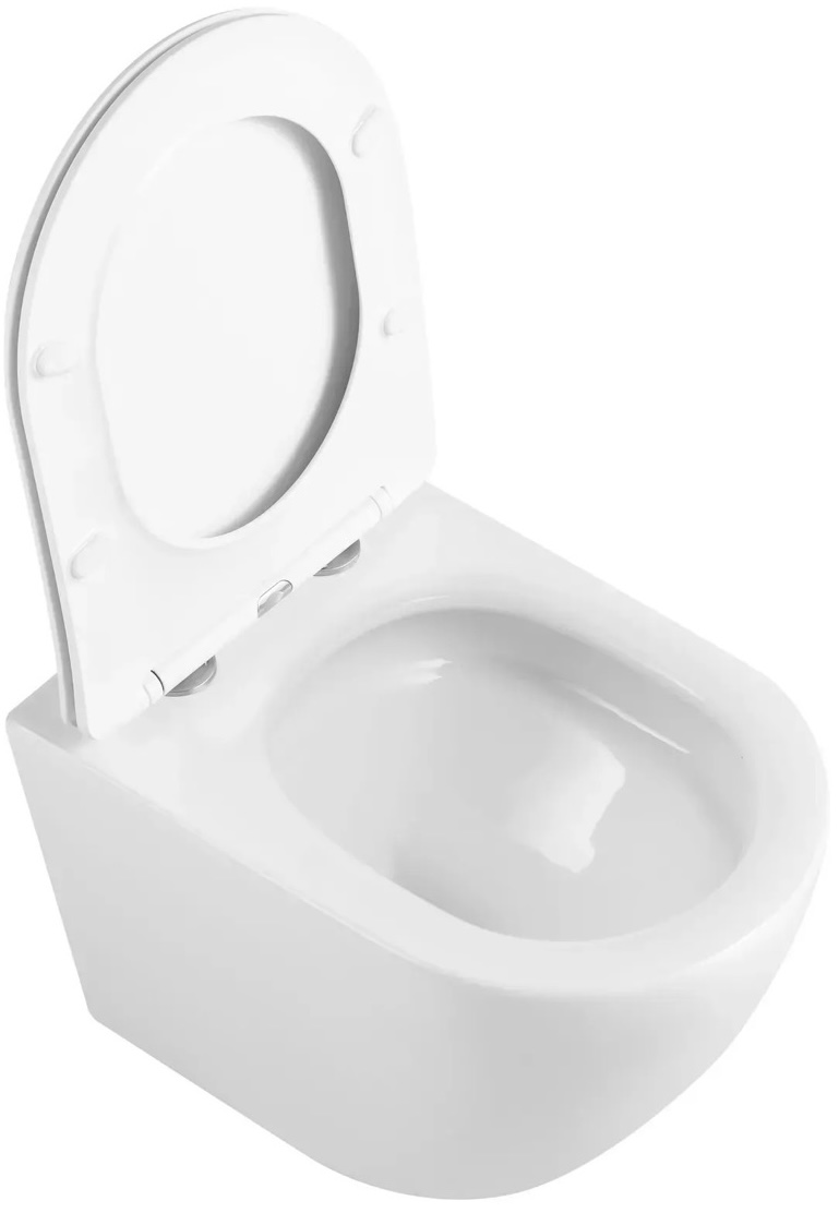 Унітаз підвісний Q-Tap Robin Ultra Quiet з сидінням Soft-close White (QT13332381AW) відгуки - зображення 5