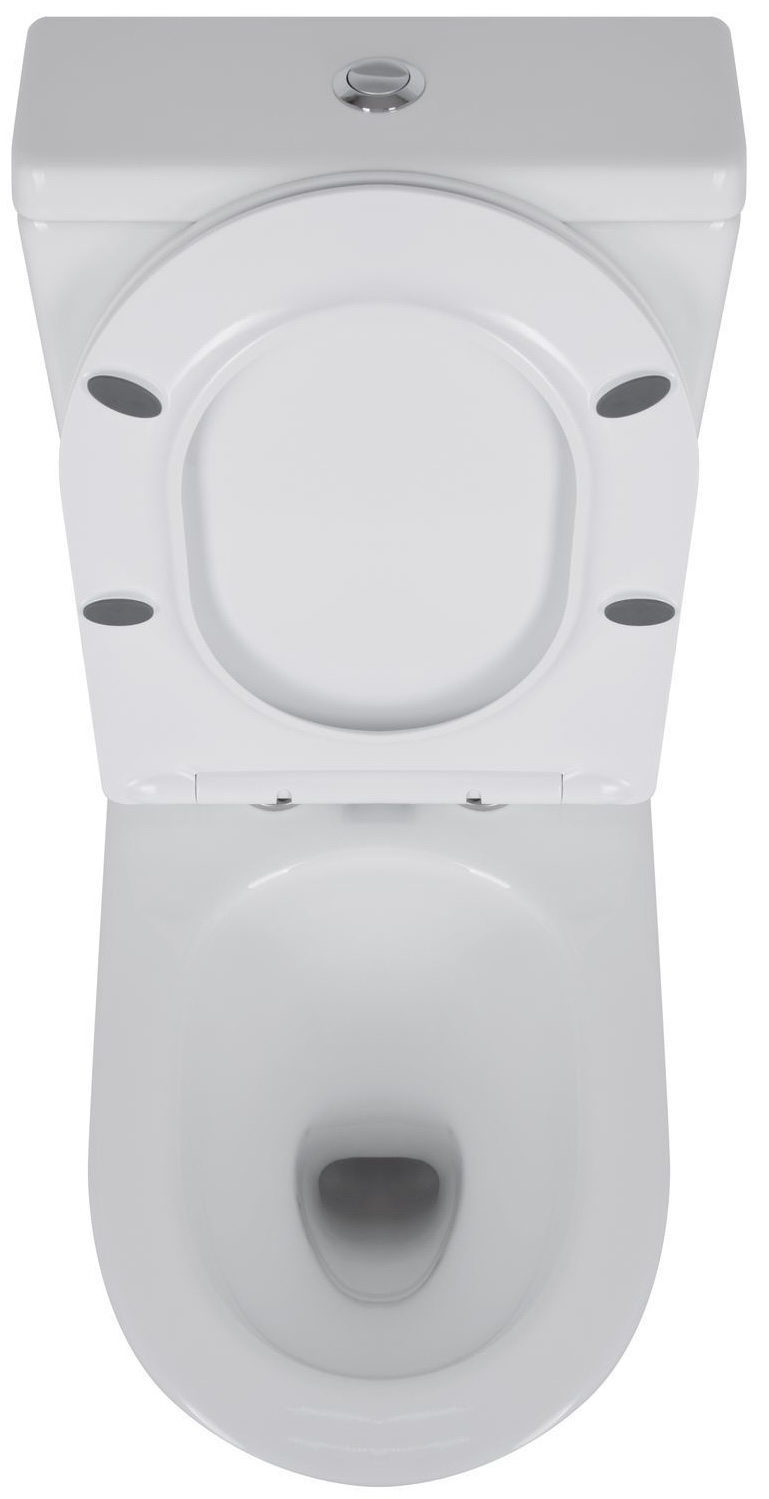 Унітаз-компакт Q-tap Swan Ultra Quiet з сидінням Soft-close White (QT16222182TW) ціна 11559 грн - фотографія 2
