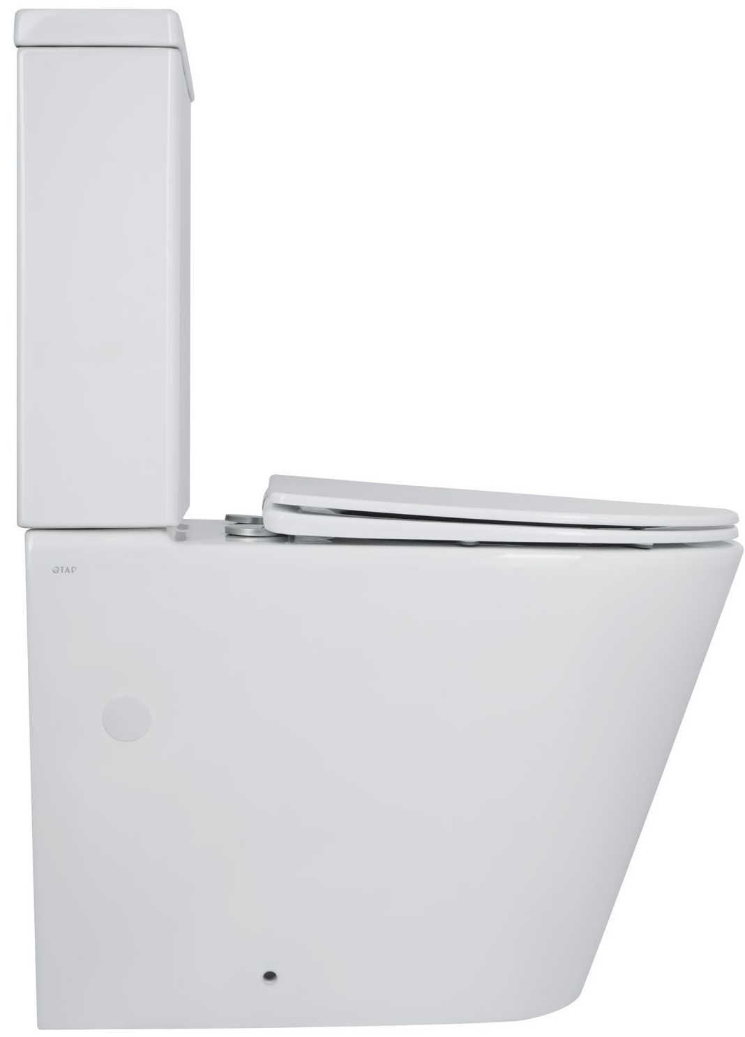 Унітаз-компакт Q-tap Swan Ultra Quiet з сидінням Soft-close White (QT16222182TW) огляд - фото 8