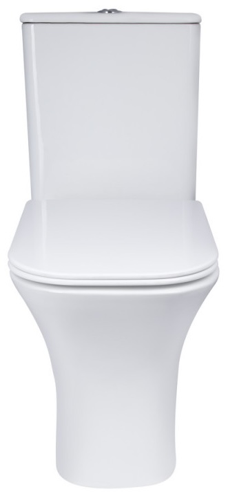 Унитаз-компакт Q-tap Presto Quadro с сиденьем Soft-close (QT24221215AW) цена 8447 грн - фотография 2