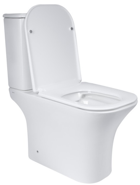 в продаже Унитаз-компакт Q-tap Presto Quadro с сиденьем Soft-close (QT24221215AW) - фото 3