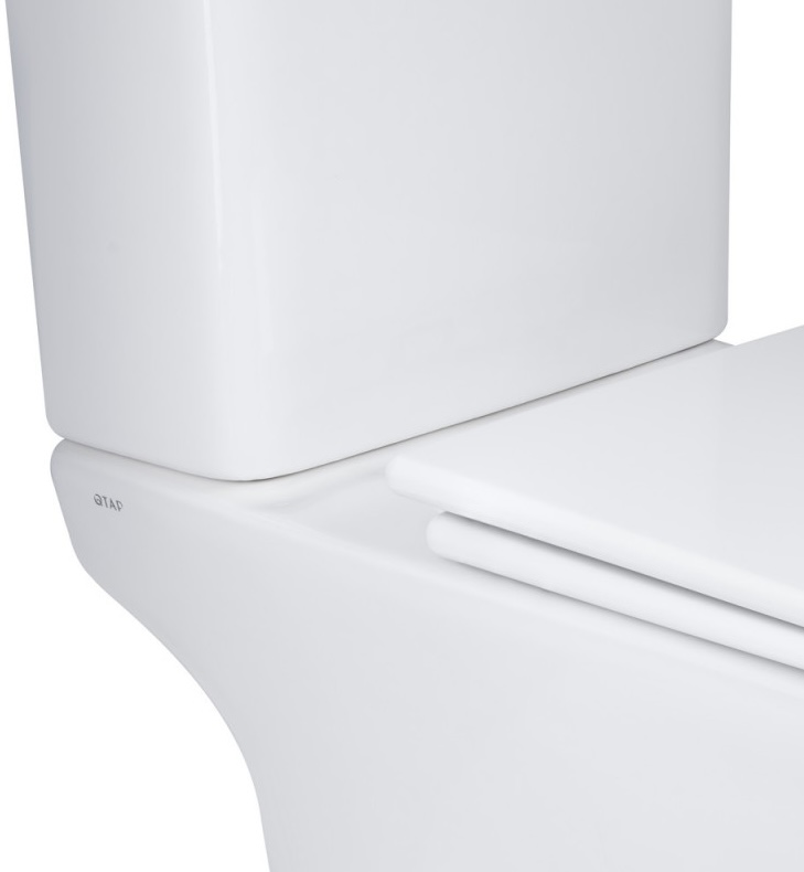 Унитаз-компакт Q-tap Presto Quadro с сиденьем Soft-close (QT24221215AW) отзывы - изображения 5
