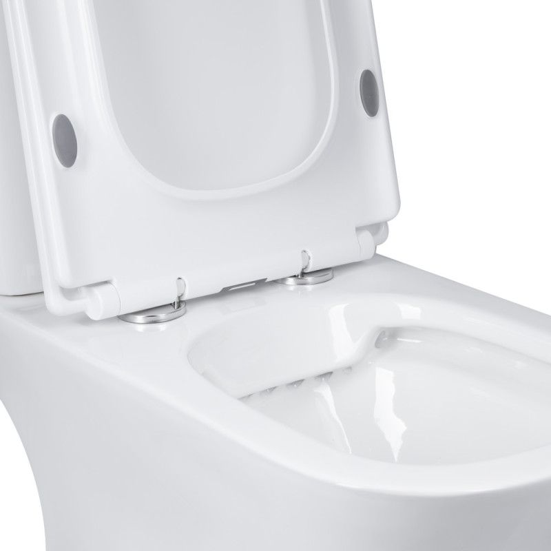 Унитаз-компакт Q-tap Presto Quadro с сиденьем Soft-close (QT24221215AW) обзор - фото 8