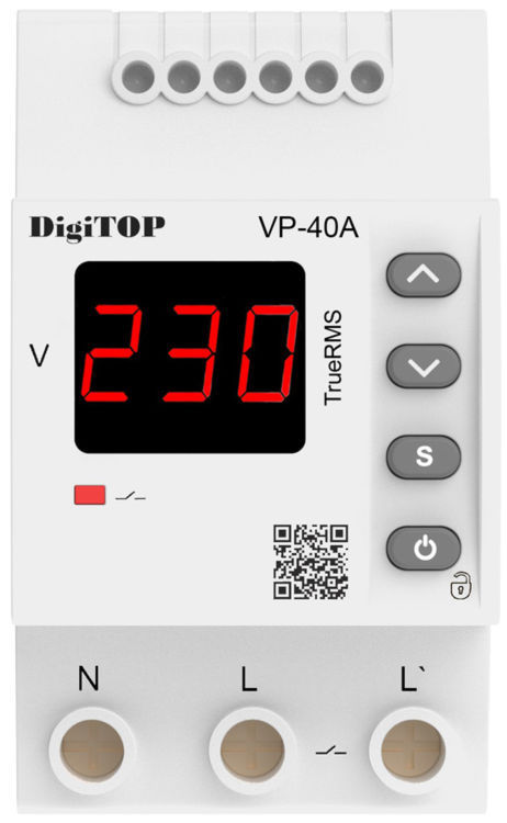 Реле напряжения DigiTOP VP-40A M3R цена 1307 грн - фотография 2