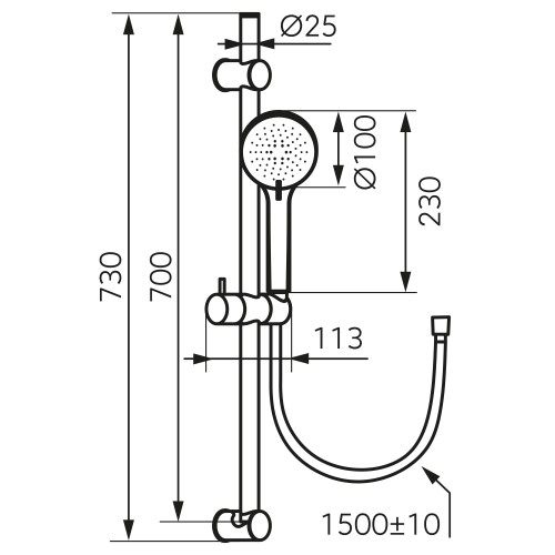 Ferro Rilo N365GM Габаритные размеры