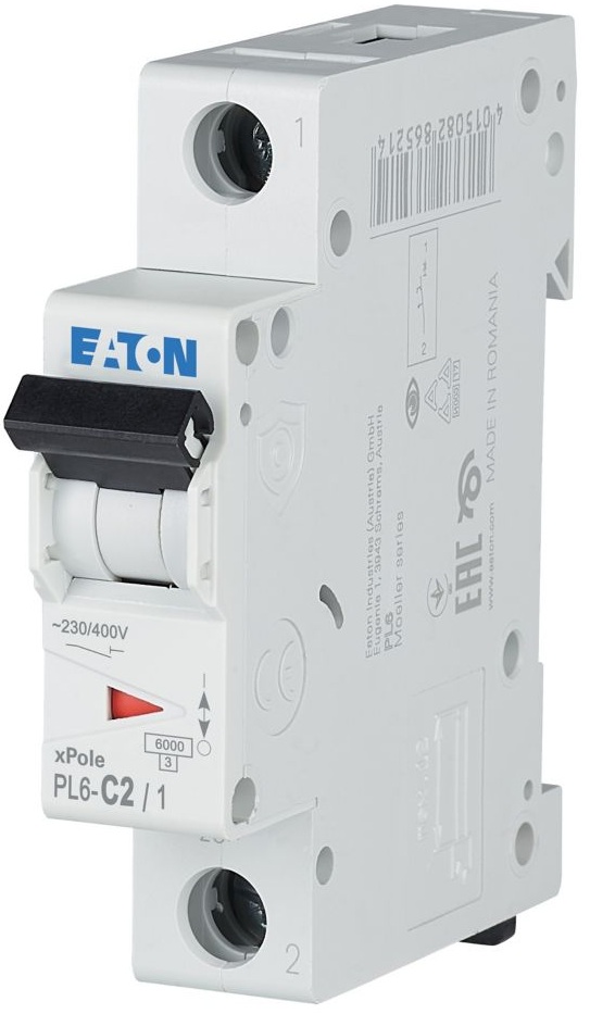 Автоматический выключатель Eaton PL6-C2/1 (286528)