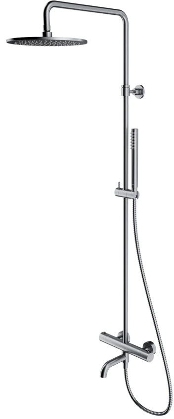 Душова система з термостатом Omnires Y Brushed Nickel Y1234NI