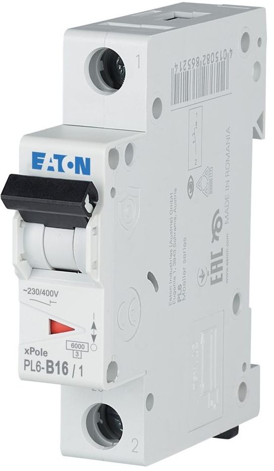 Автоматический выключатель Eaton PL6-B16/1 (286521)