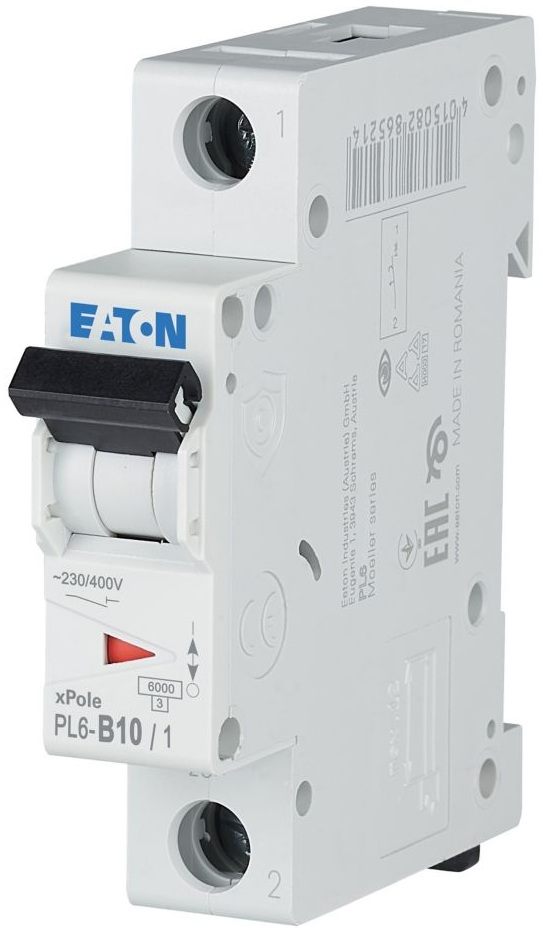 Автоматический выключатель Eaton PL6-B10/1 (286519)