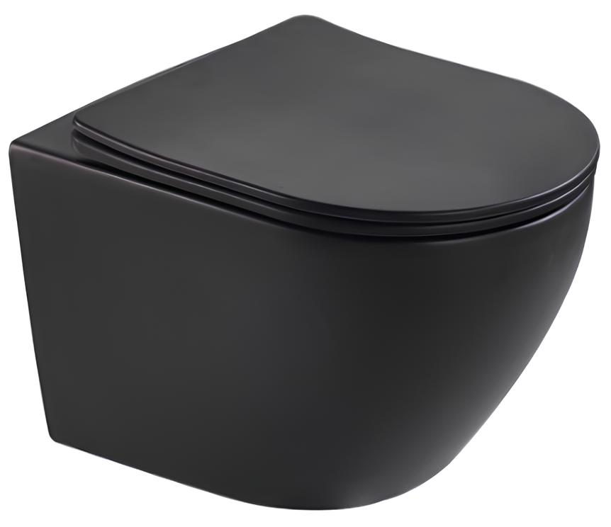 Унитаз подвесной Armaform Mero Black, с сиденьем Slim (1622-110-81)
