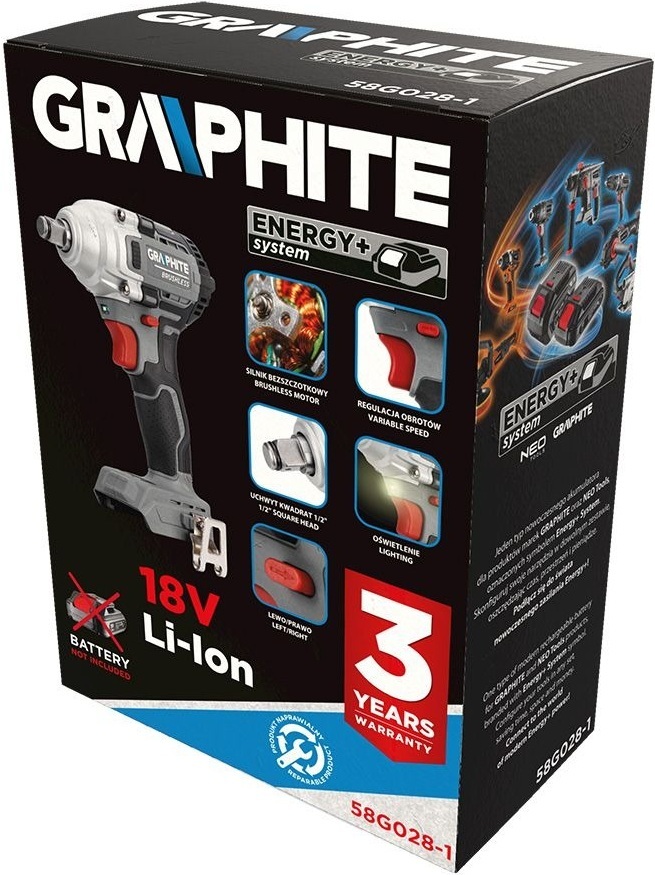 Гайковерт Graphite Energy+ 58G028-1 характеристики - фотография 7