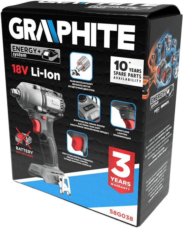 Гайковерт Graphite Energy+ 58G038 инструкция - изображение 6