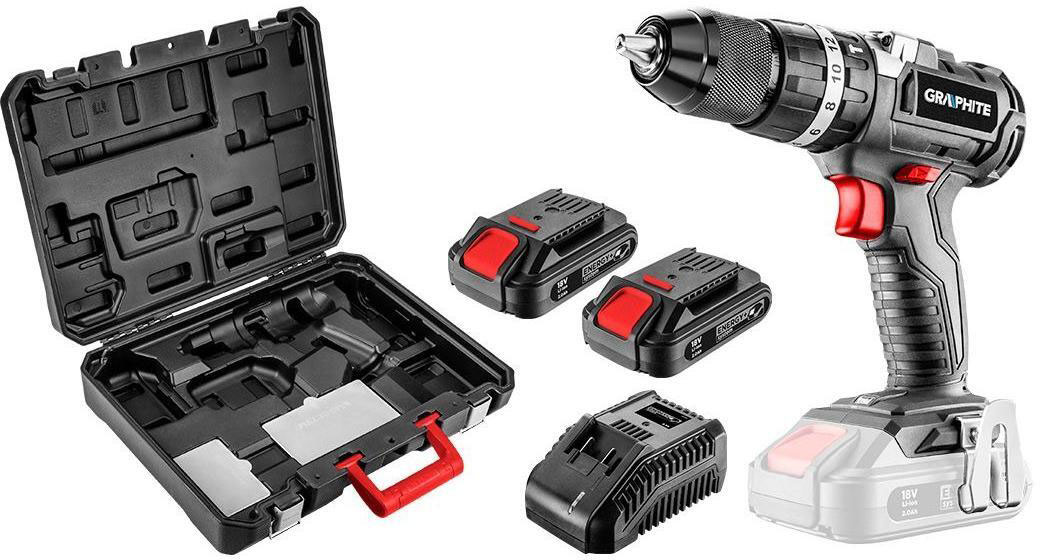 Дрель-шуруповерт Graphite Energy+ 58G020-SET2