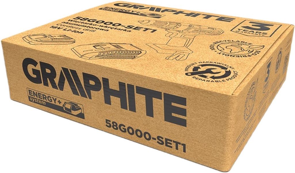 Дрель-шуруповерт Graphite Energy+ 58G000-SET1 инструкция - изображение 6