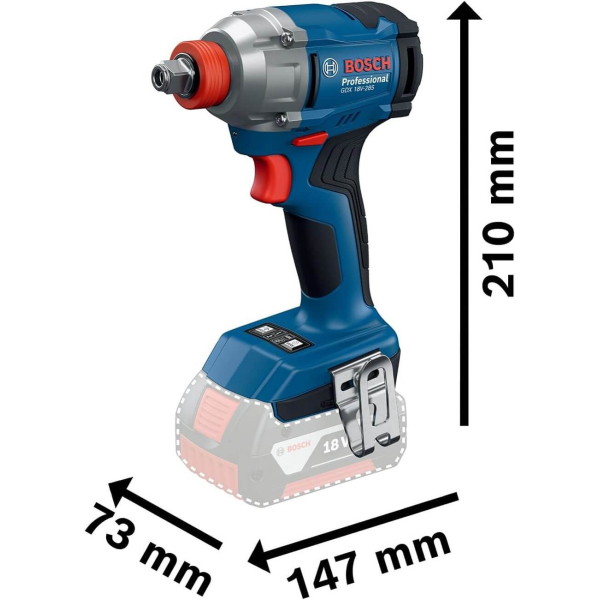 Bosch GDX 18V-285 (06019N2120) Габаритные размеры