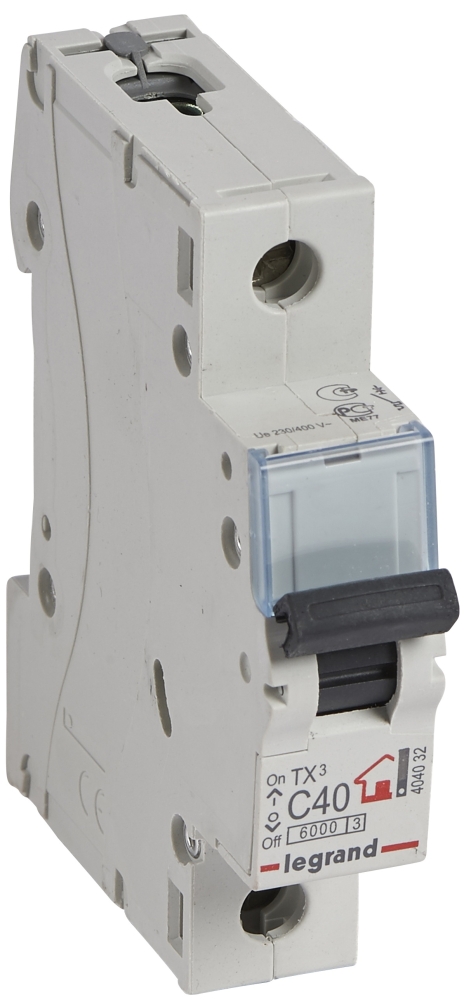 Legrand TX3 1P, 40A, C, 6kA (404032)