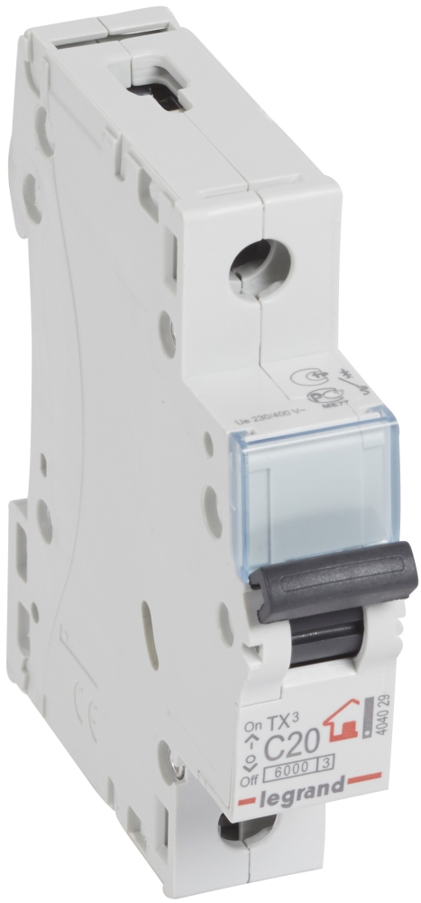 Legrand TX3 1P, 20A, C, 6kA (404029)