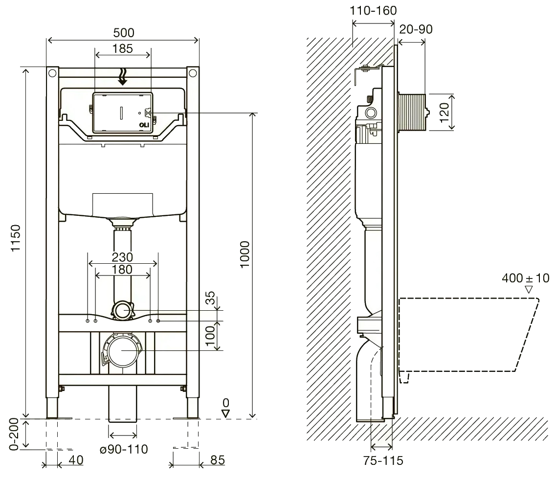 Imprese i-Frame 3в1 i9120W Габаритные размеры