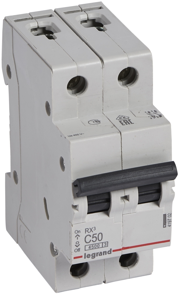 Legrand RX3 2P, 50A, C, 4.5kA (419702)